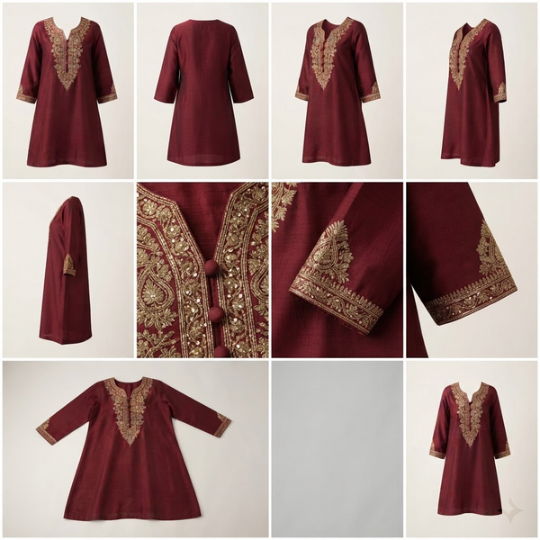 Ay-02 Maroon Silk