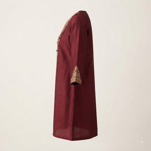 Ay-02 Maroon Silk